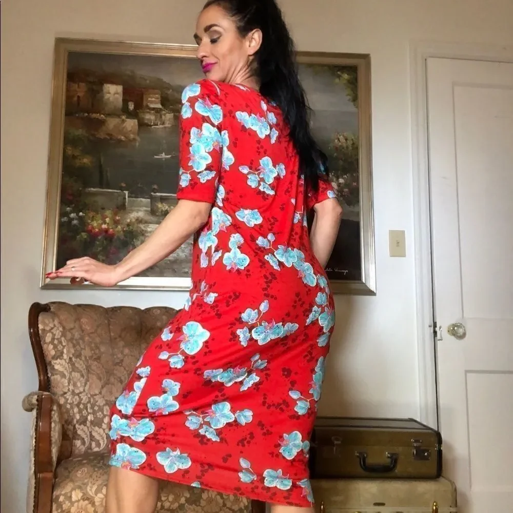 Lularoe beautiful long floral dress - Picture 2 of 4
